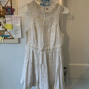 Free People white birds swing dress size 2